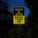 Dead End No Hunting Aluminum Sign (HIP Reflective)