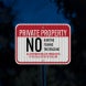 Private Property No Hunting Aluminum Sign (HIP Reflective)