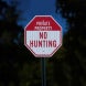 No Hunting Private Property Aluminum Sign (HIP Reflective)