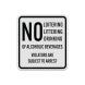 No Loitering Aluminum Sign (Diamond Reflective)