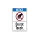ANSI Notice No Outdoor Footwear Decal (Non Reflective)