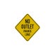 Traffic Rules No Outlet Private Road Aluminum Sign (EGR Reflective)