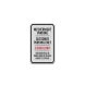 No Overnight Parking Aluminum Sign (EGR Reflective)