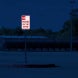 No Parking Any Time Bidirectional Arrow Aluminum Sign (HIP Reflective)