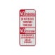 Bilingual Restricted Parking Aluminum Sign (EGR Reflective)