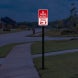 No Parking On Street Aluminum Sign (EGR Reflective)