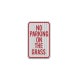 Reserved, No Parking On The Grass Aluminum Sign (HIP Reflective)