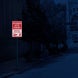 Active Driveway No Parking Aluminum Sign (Diamond Reflective)