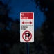 No Parking Do Not Block Driveway Aluminum Sign (HIP Reflective)