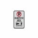 Violators Towed Aluminum Sign (HIP Reflective)