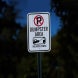 Violators Towed Aluminum Sign (HIP Reflective)