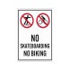 No Skateboarding Corflute Sign (Non Reflective)