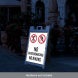 No Skateboarding Corflute Sign (Reflective)
