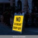 No Student Drop Off Corflute Sign (Reflective)