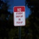 No Student Drop Off Or Pick Up Aluminum Sign (EGR Reflective)