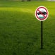 No Parking On The Grass Symbol Decal (Non Reflective)