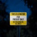 Elevator This Elevator For Freight Only Aluminum Sign (EGR Reflective)