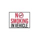 Smoking Prohibited In This Vehicle Decal (Non Reflective)