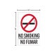 Bilingual No Smoking No Fumar Corflute Sign (Non Reflective)