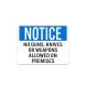 OSHA Notice Gun Rules Decal (Non Reflective)