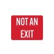Exit Entrance Decal (Non Reflective)