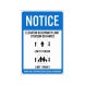 Elevator Social Distancing Corflute Sign (Reflective)