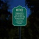 Dome Shaped Notice Aluminum Sign (HIP Reflective)