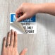 OSHA Authorized Personnel Beyond This Point Decal (Non Reflective)