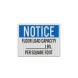 OSHA Notice Floor Load Capacity Decal (EGR Reflective)