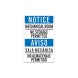 Bilingual OSHA Notice Decal (Non Reflective)