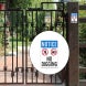 OSHA No Digging Decal (Non Reflective)