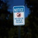 Notice No Food Or Drink Aluminum Sign (HIP Reflective)