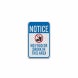 Notice No Food Or Drink Aluminum Sign (Diamond Reflective)