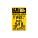 OSHA Caution Electrical Panel Decal (Non Reflective)