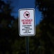 Pacemaker Warning Do Not Proceed Aluminum Sign (Diamond Reflective)