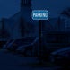 Blue Parking Lot Aluminum Sign (HIP Reflective)