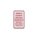 Parking In Designated Spaces Only Aluminum Sign (Diamond Reflective)