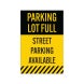 Street Parking Available Corflute Sign (Non Reflective)