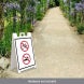No Smoking, No Biking Corflute Sign (Non Reflective)