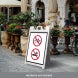 No Smoking, No Biking Corflute Sign (Non Reflective)