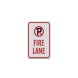 No Parking Symbol Fire Lane Decal (EGR Reflective)