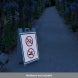 No Smoking, No Biking Corflute Sign (Reflective)