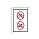 No Smoking, No Biking Corflute Sign (Reflective)