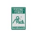 Personal Eyewash Keep Area Clear Decal (EGR Reflective)