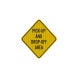 Pick Up & Drop Off Area Aluminum Sign (Diamond Reflective)