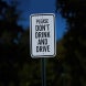 No Driving While Intoxicated Aluminum Sign (HIP Reflective)