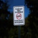 Please Keep Noise To A Minimum Aluminum Sign (Diamond Reflective)