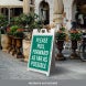 Please Pull Forward As Far As Possible Corflute Sign (Non Reflective)