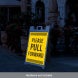 Please Pull Forward Corflute Sign (Reflective)