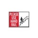 Skate Park Please Use Hand Rail Decal (Non Reflective)